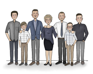 Family of 9 - Custom Portrait