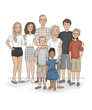 Load image into Gallery viewer, Family of 10 - Custom Portrait