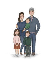 Load image into Gallery viewer, Family of 4 - Custom Portrait