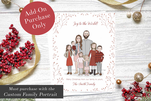 Holiday Cards: (Printed & Shipped) Add-on Purchase