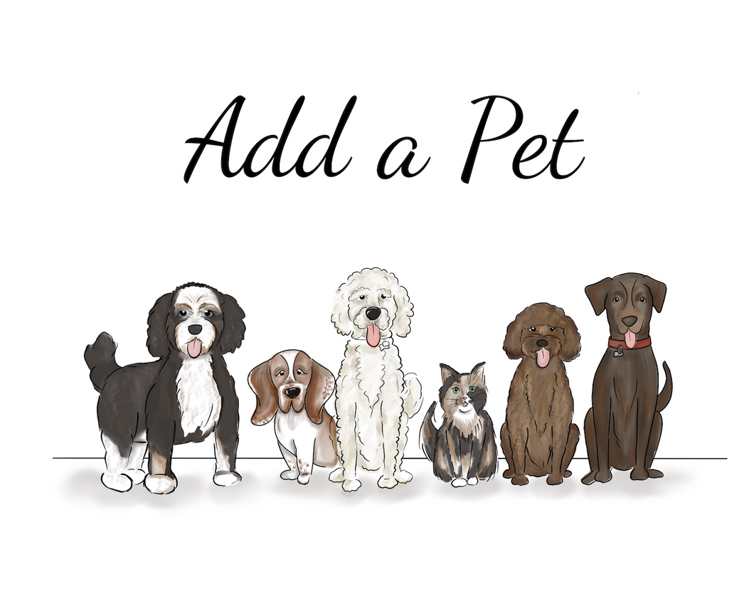 Add a Pet (Add-On Purchase with Custom Family Portrait)