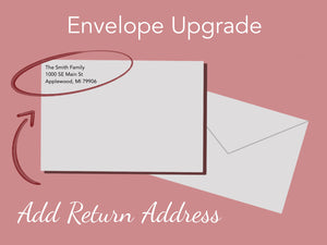 Envelope Upgrade: Add Return Address